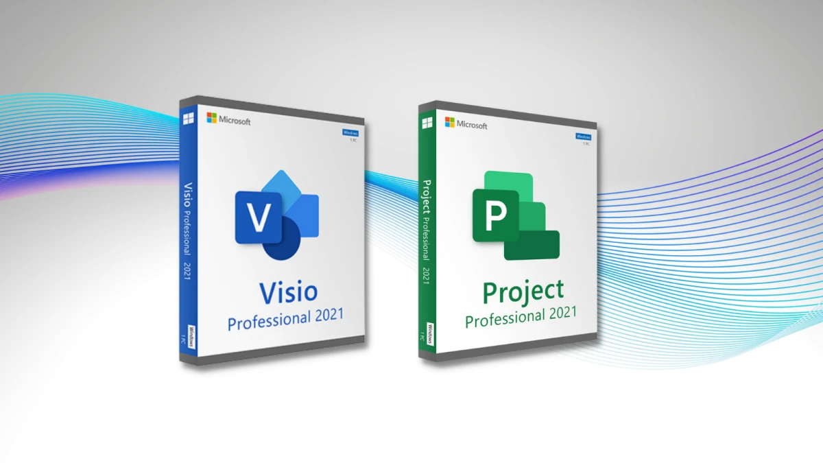 Pack Microsoft Visio + Project Professional 2021 Original (Solo Windows )